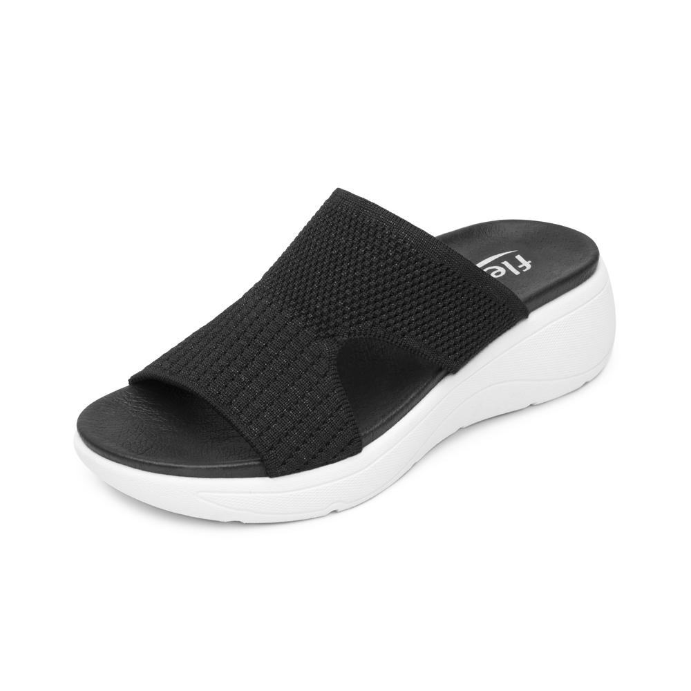 Foto 4 pulgar | Sandalias Flexi Negro Para Mujer [fff3774] Negro
