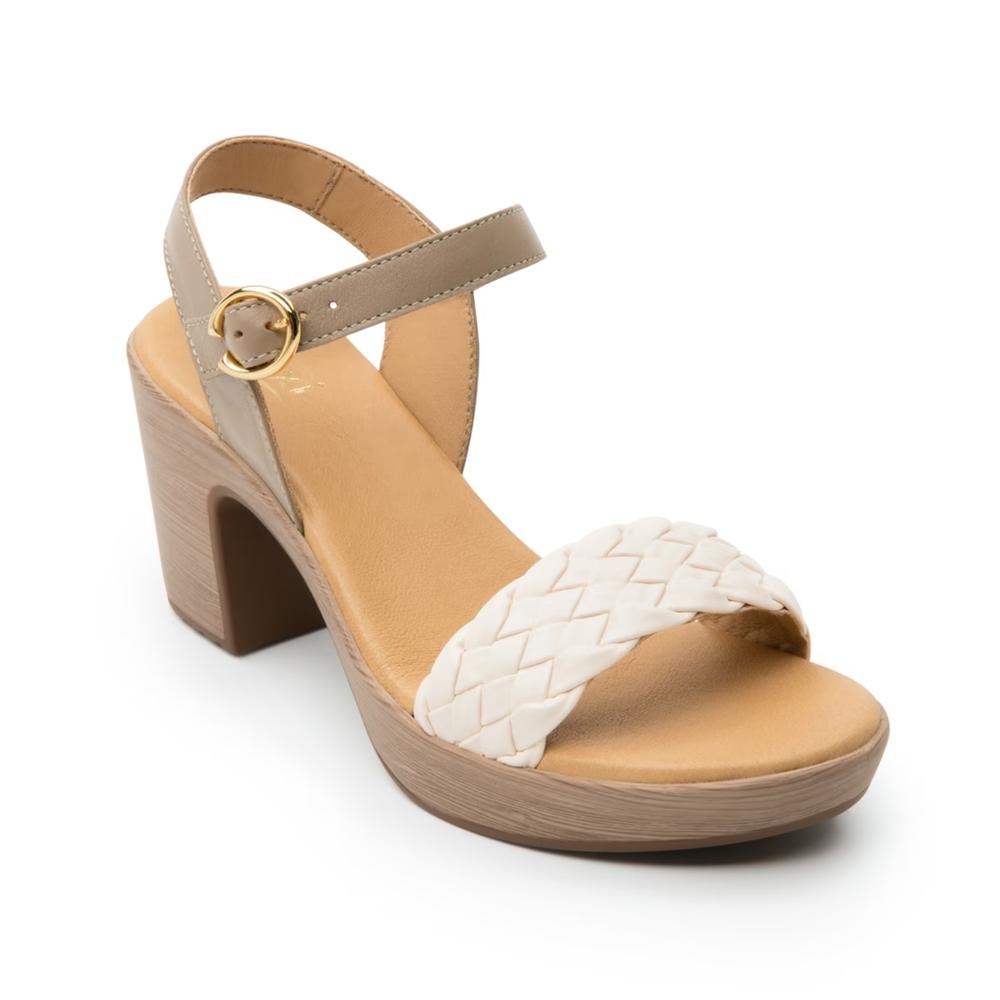 Foto 3 pulgar | Sandalias Flexi Beige Para Mujer [fff3529] Beige