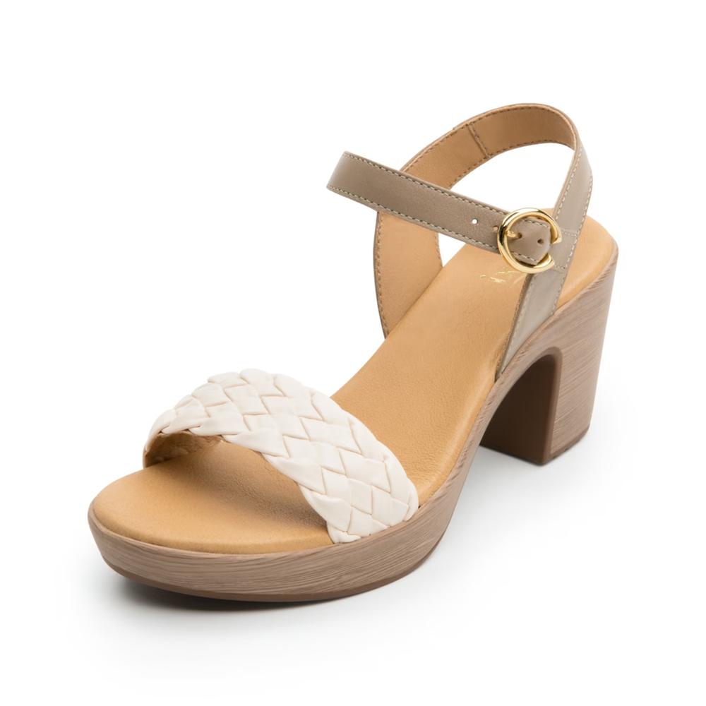 Foto 4 pulgar | Sandalias Flexi Beige Para Mujer [fff3529] Beige