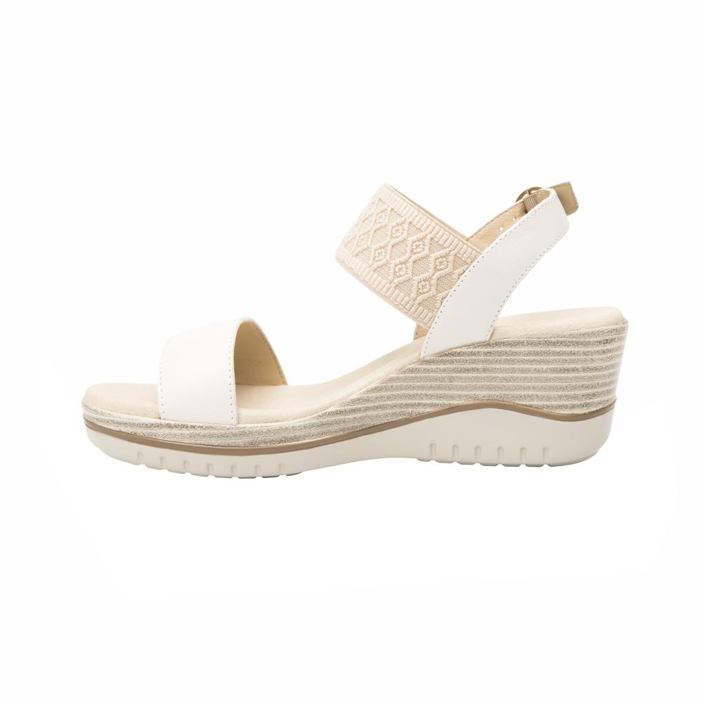Foto 5 pulgar | Sandalias Flexi Blanco Para Mujer [fff3539] Blanco