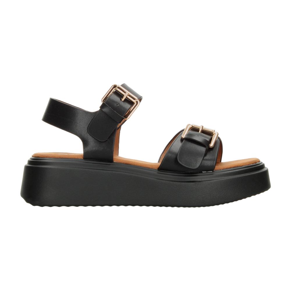 Foto 2 pulgar | Sandalias Ozono Negro Para Mujer [ozo2975] Negro