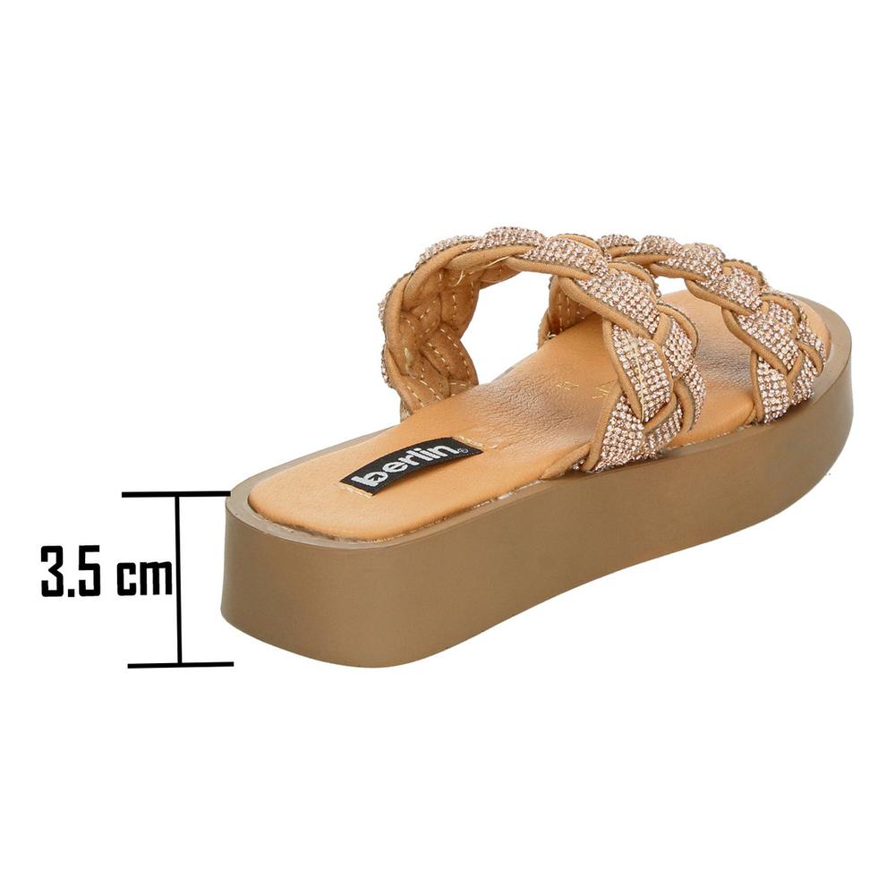 Foto 4 pulgar | Sandalias Berlin Maquillaje Para Mujer [bli121] Beige