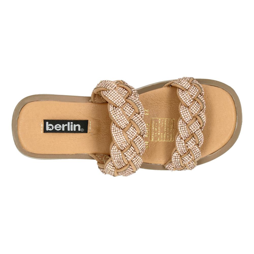 Foto 9 pulgar | Sandalias Berlin Maquillaje Para Mujer [bli121] Beige