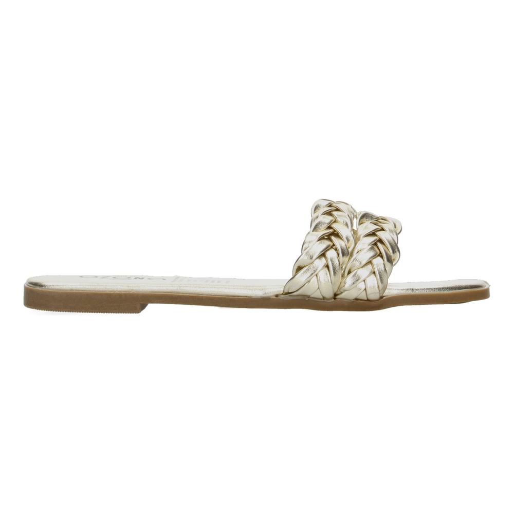 Foto 2 pulgar | Sandalias Ozono Dorado Para Mujer [ozo2919] Dorado