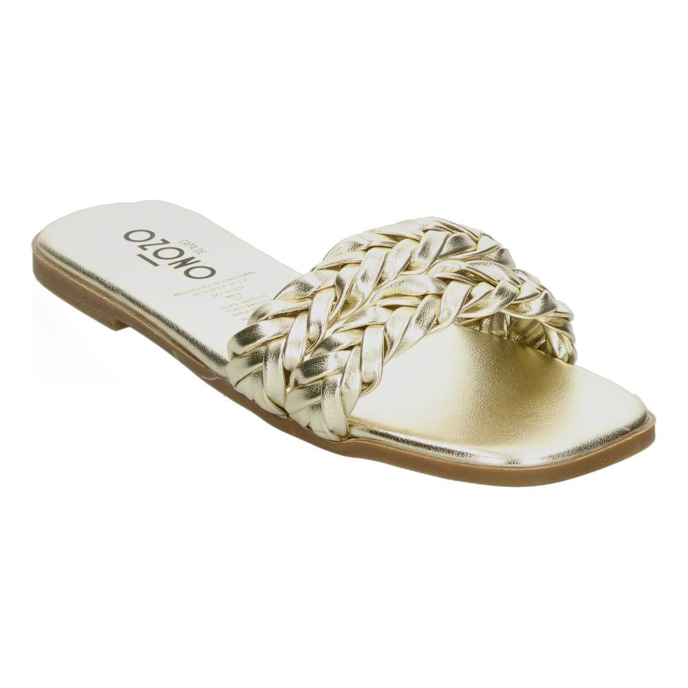 Foto 5 pulgar | Sandalias Ozono Dorado Para Mujer [ozo2919] Dorado
