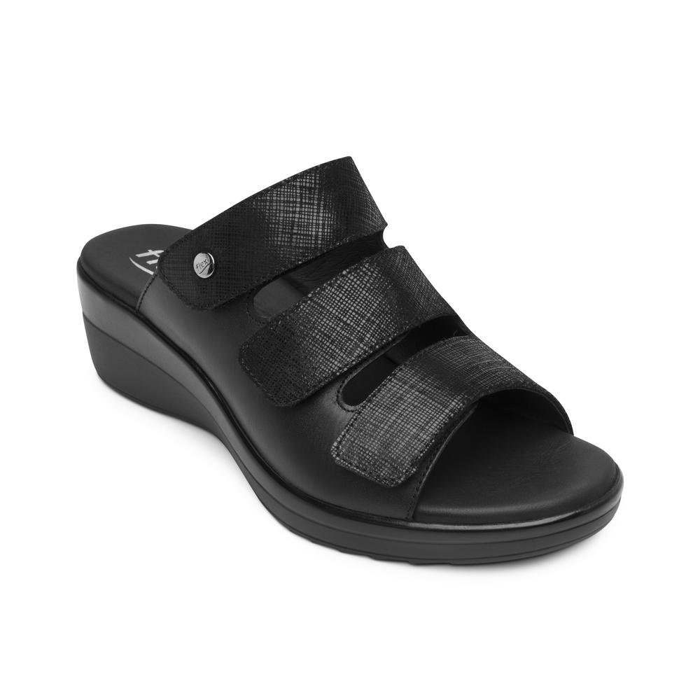 Foto 3 pulgar | Sandalias Flexi Negro Para Mujer [fff3749] Negro