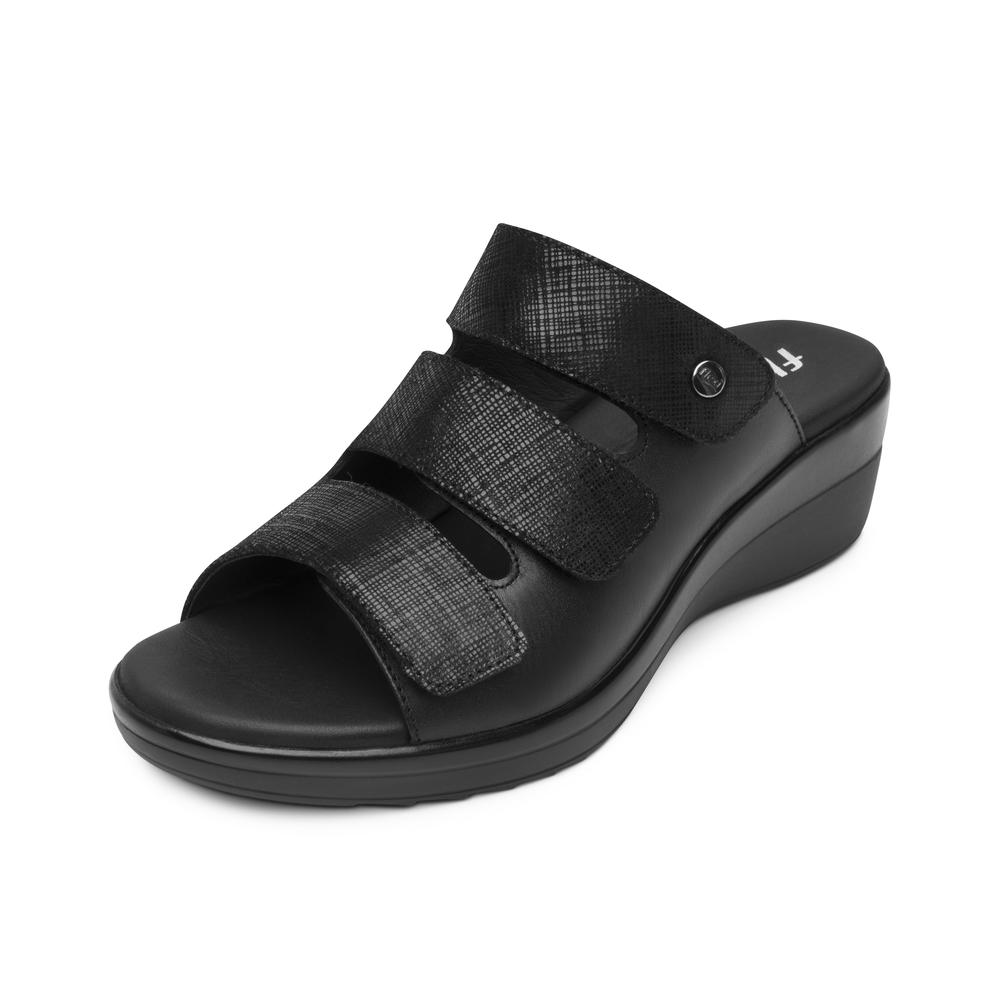 Foto 4 pulgar | Sandalias Flexi Negro Para Mujer [fff3749] Negro