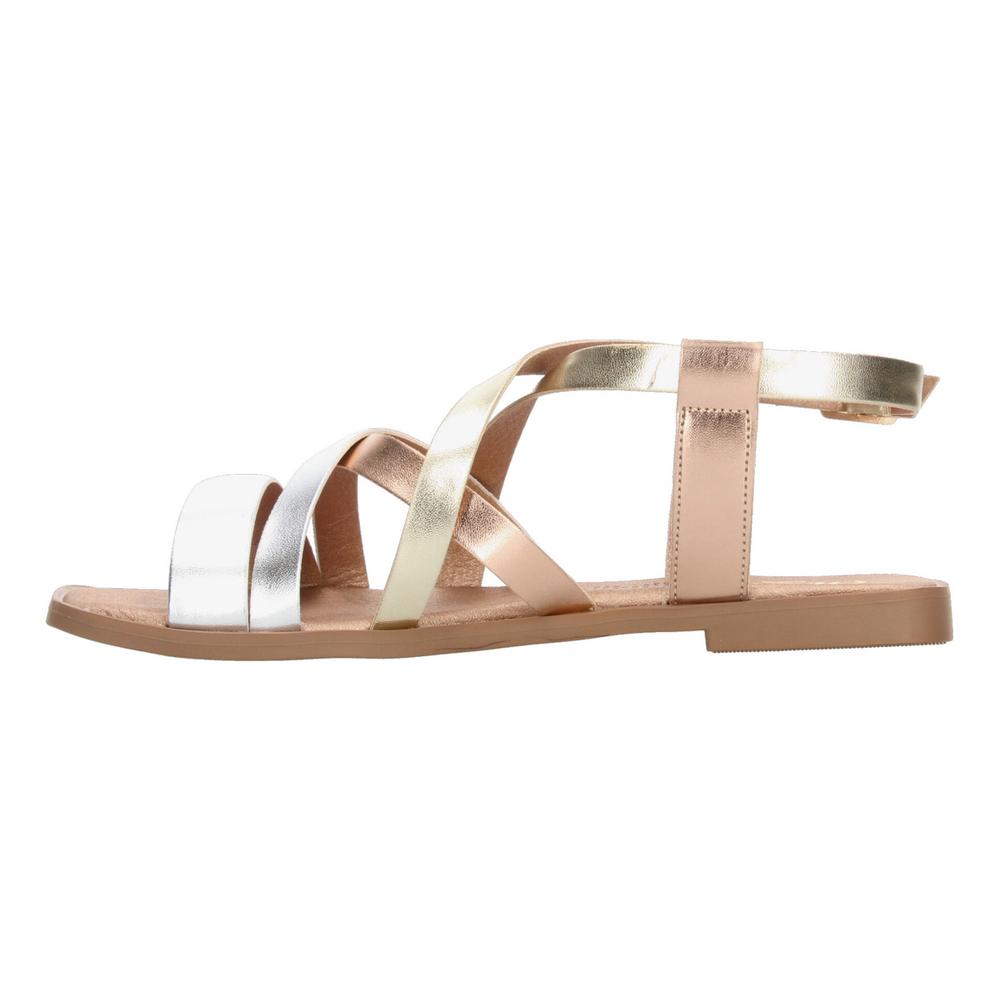 Foto 6 pulgar | Sandalias Ozono Dorado Para Mujer [ozo2918] Plateado