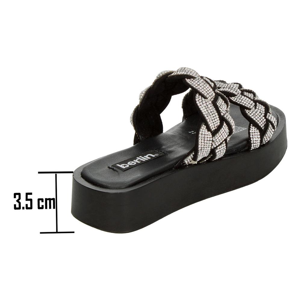 Foto 4 pulgar | Sandalias Berlin Negro Para Mujer [bli122] Negro