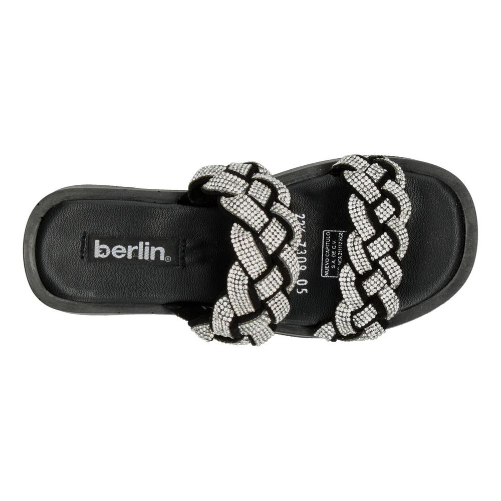 Foto 9 pulgar | Sandalias Berlin Negro Para Mujer [bli122] Negro