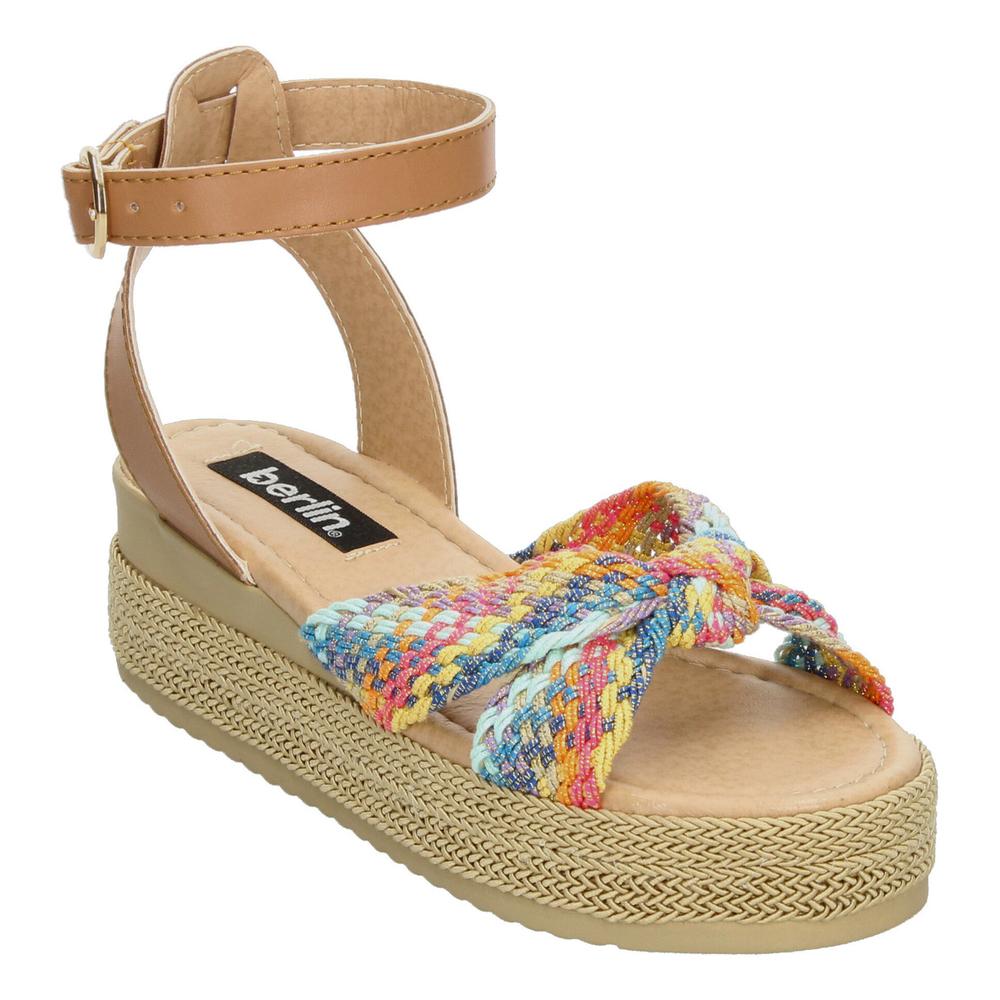 Foto 5 pulgar | Sandalias Berlin Multicolor Para Mujer [bli119] Cafe