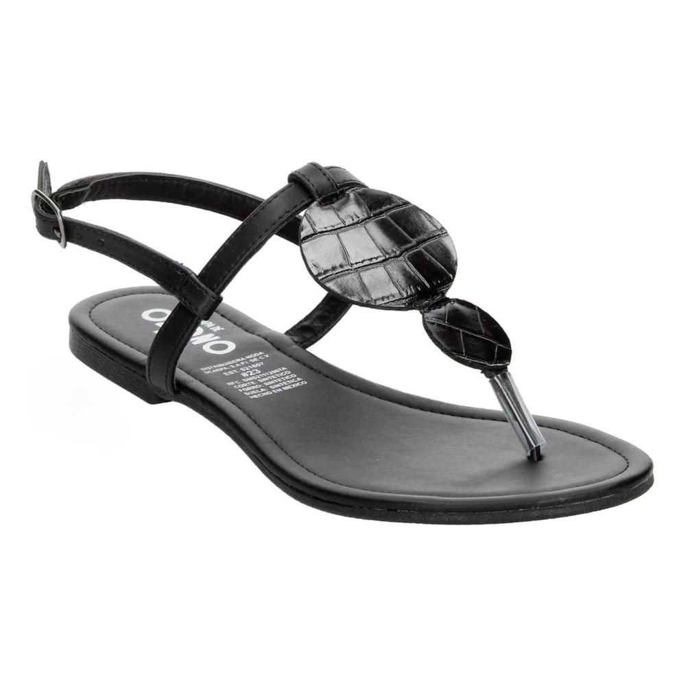 Foto 5 pulgar | Sandalias Ozono Negro Para Mujer [ozo2930] Negro
