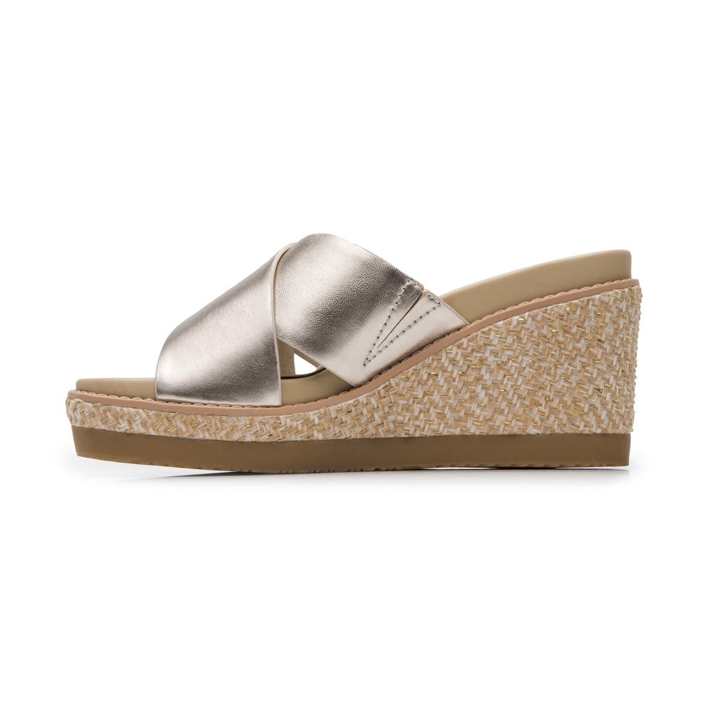Foto 5 pulgar | Sandalias Flexi Dorado Para Mujer [fff3778] Dorado