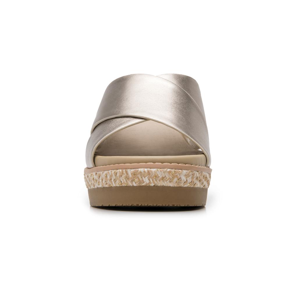 Foto 6 pulgar | Sandalias Flexi Dorado Para Mujer [fff3778] Dorado