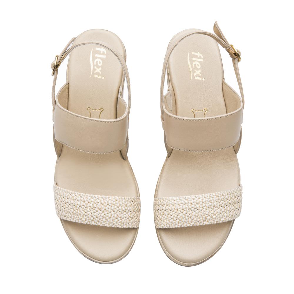 Foto 8 pulgar | Sandalias Flexi Crema Para Mujer [fff3747] Beige