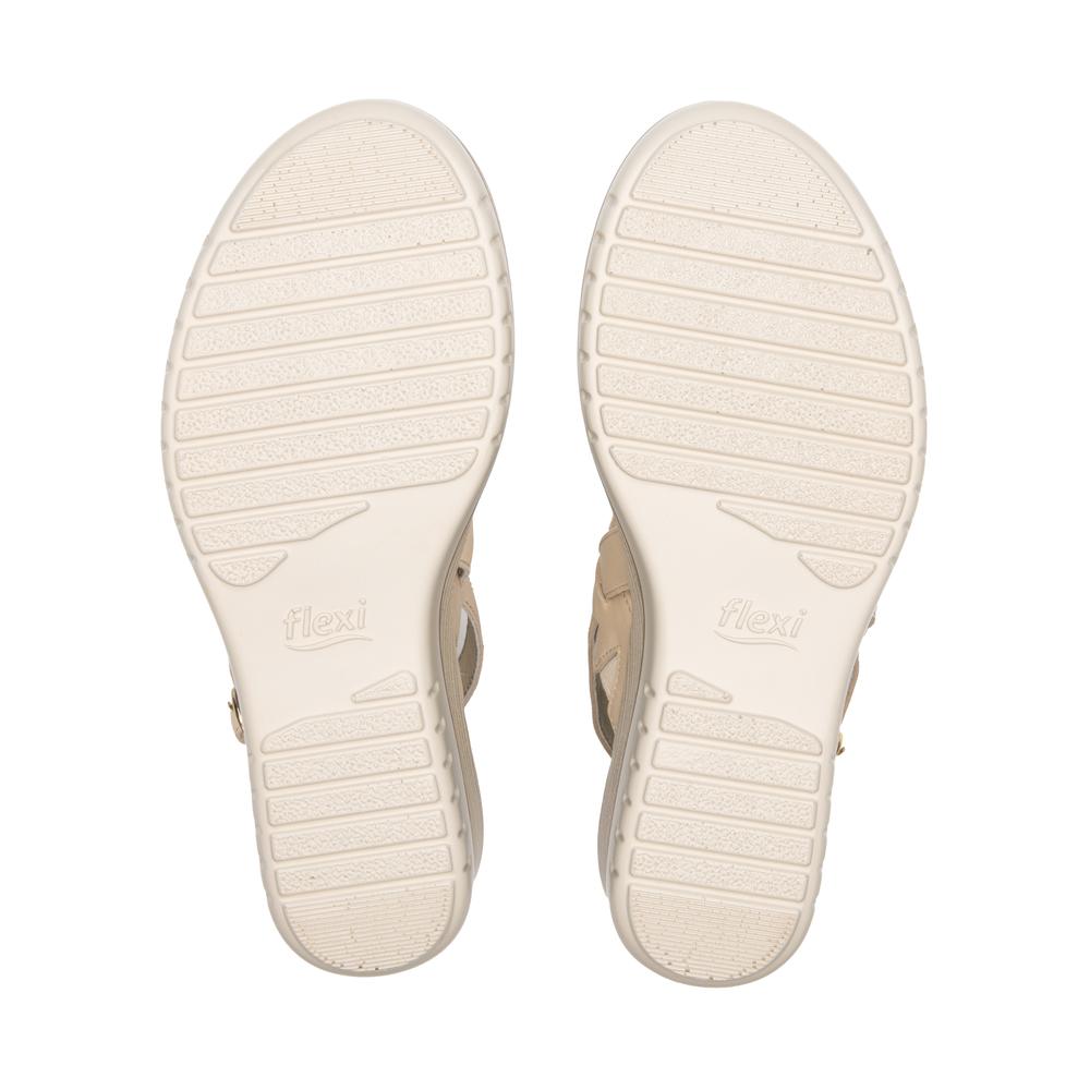 Foto 9 pulgar | Sandalias Flexi Crema Para Mujer [fff3747] Beige