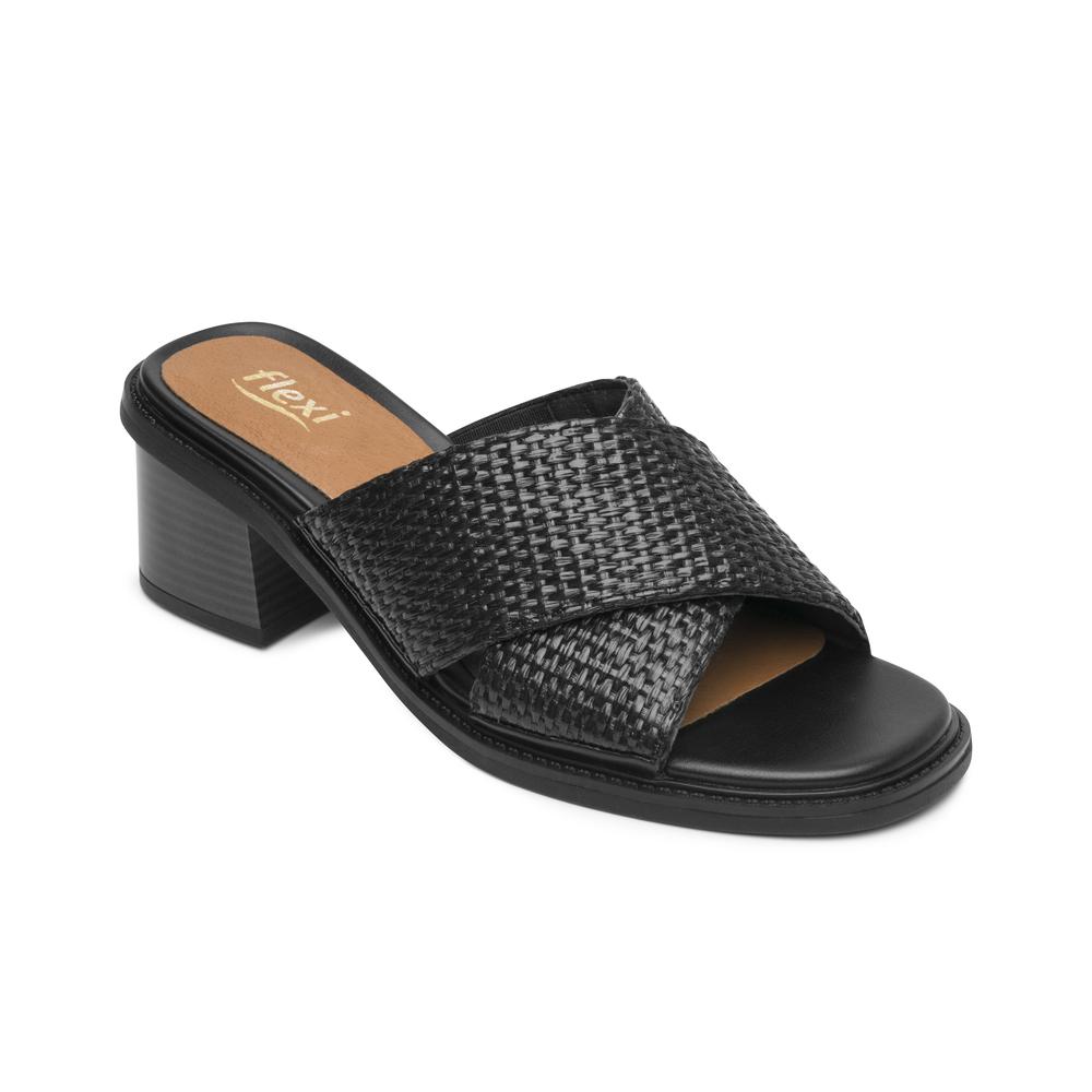 Foto 2 | Sandalias Flexi Negro Para Mujer [fff3761] Negro