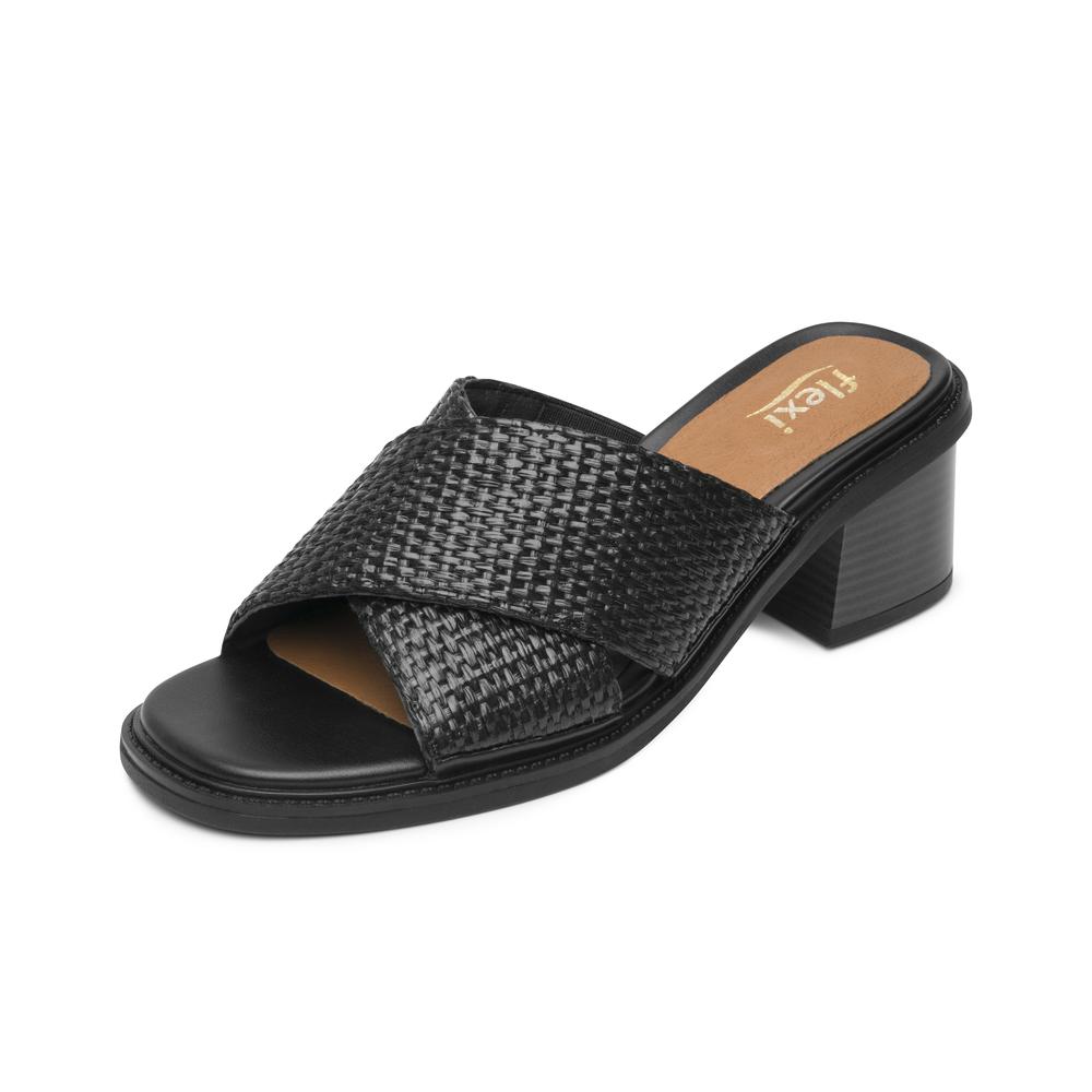 Foto 4 pulgar | Sandalias Flexi Negro Para Mujer [fff3761] Negro