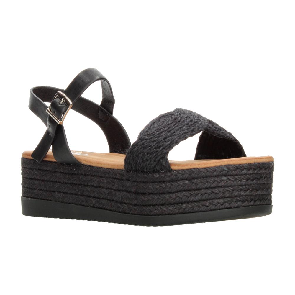 Foto 3 pulgar | Sandalias Ozono Negro Para Mujer [ozo2980] Negro