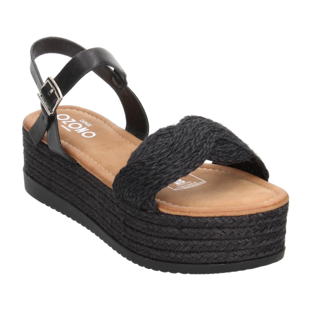 Foto 5 pulgar | Sandalias Ozono Negro Para Mujer [ozo2980] Negro