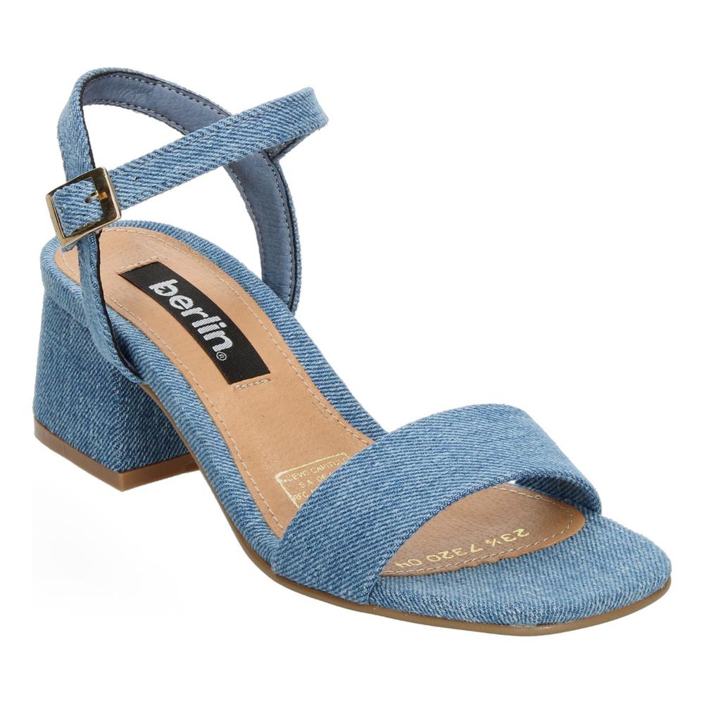 Foto 4 pulgar | Sandalias Berlin Azul Para Mujer [bli116] Azul