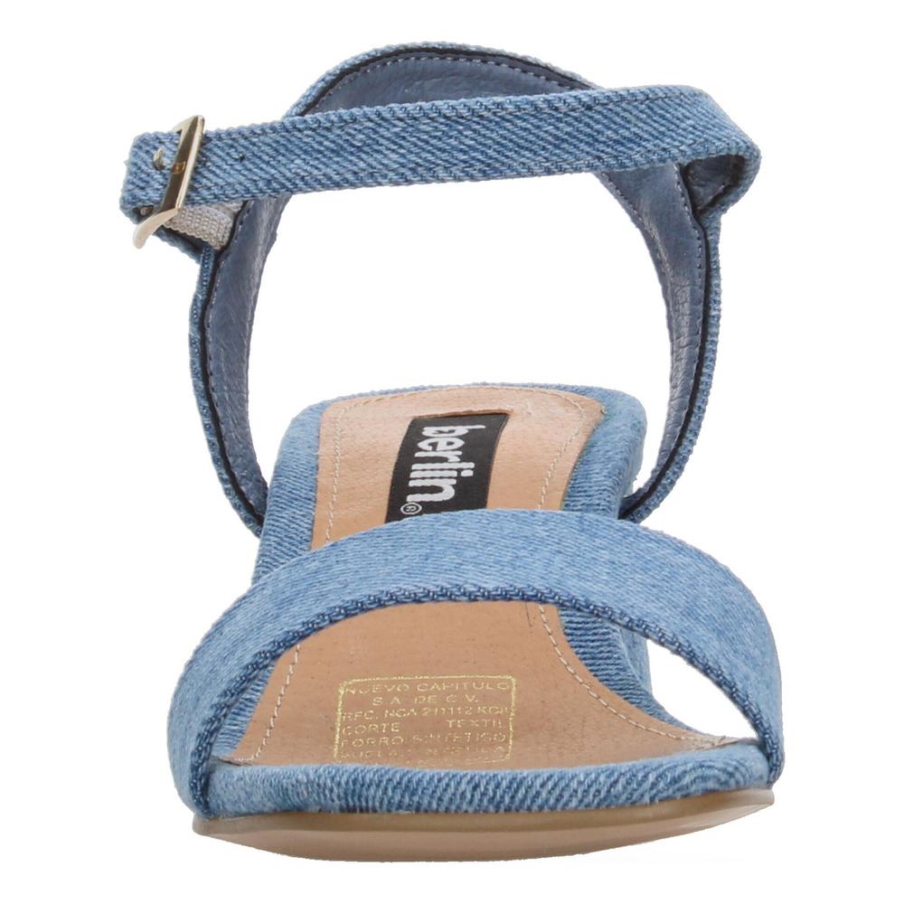 Foto 6 pulgar | Sandalias Berlin Azul Para Mujer [bli116] Azul