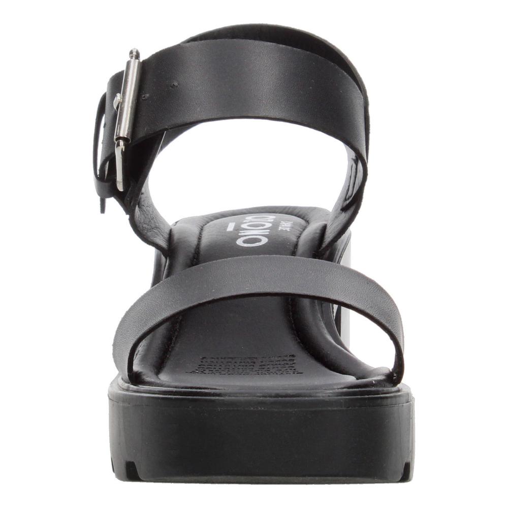 Foto 7 pulgar | Sandalias Ozono Negro Para Mujer [ozo2927] Negro