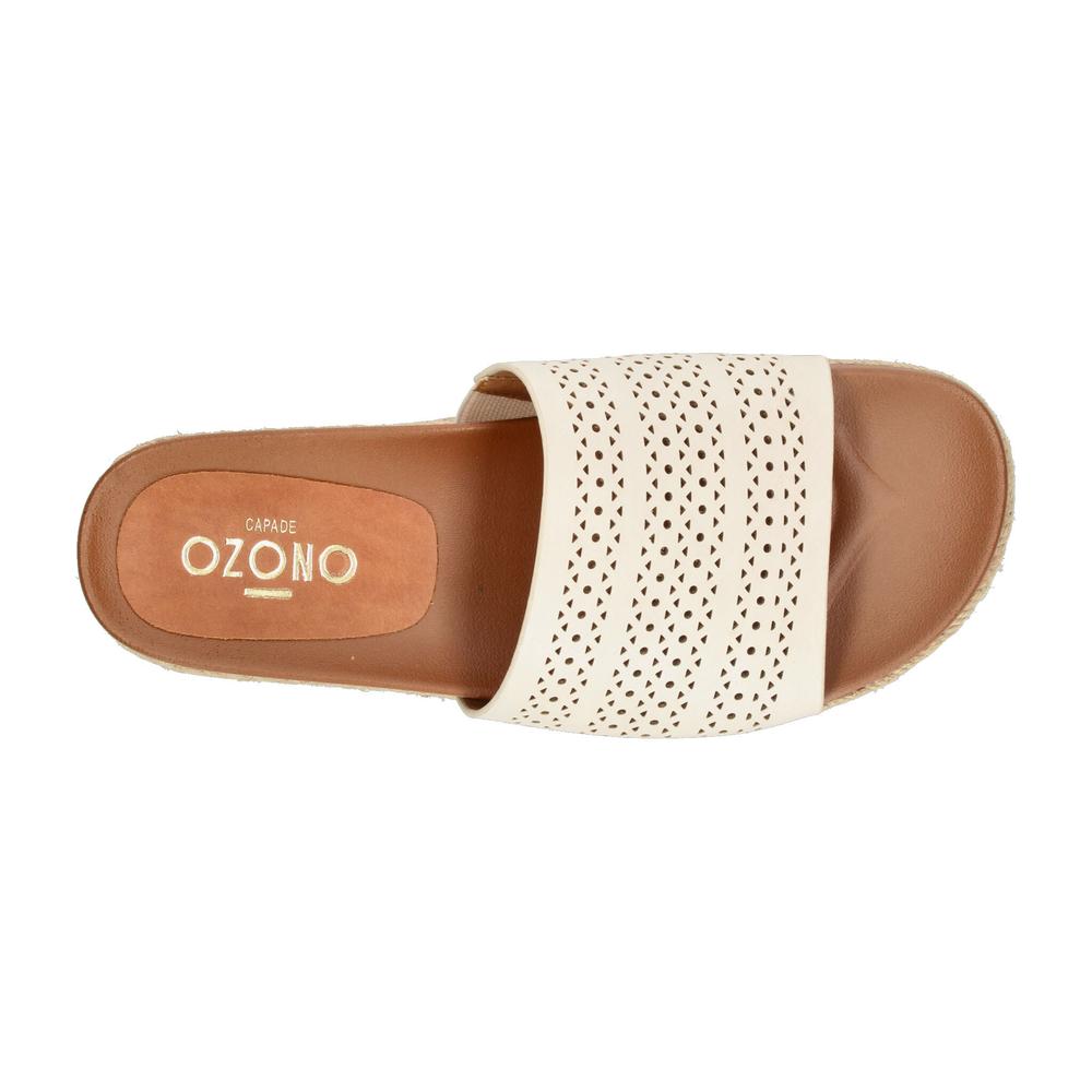 Foto 9 pulgar | Sandalias Ozono Latte Para Mujer [ozo2979] Beige