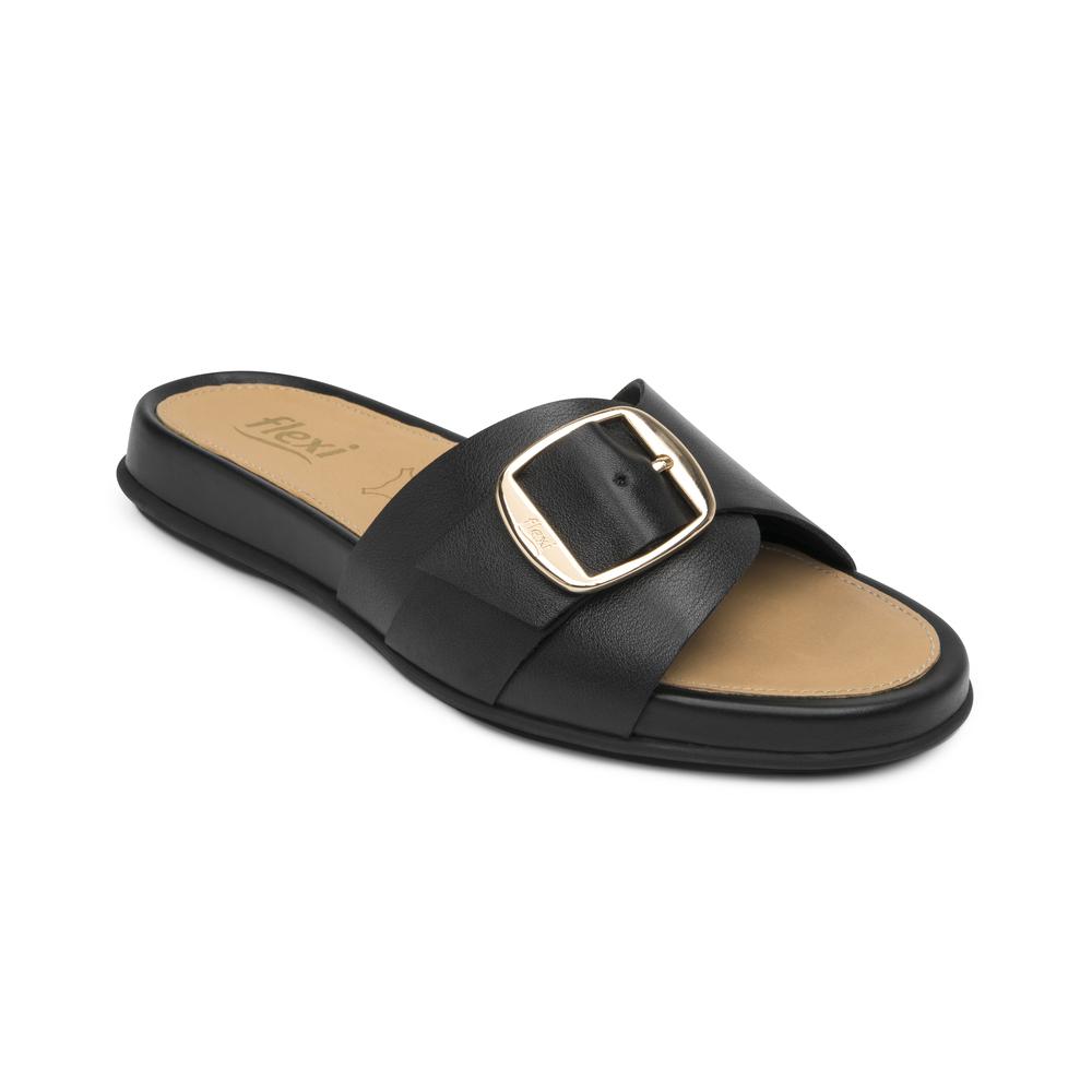 Foto 3 pulgar | Sandalias Flexi Negro Para Mujer [fff3765] Negro