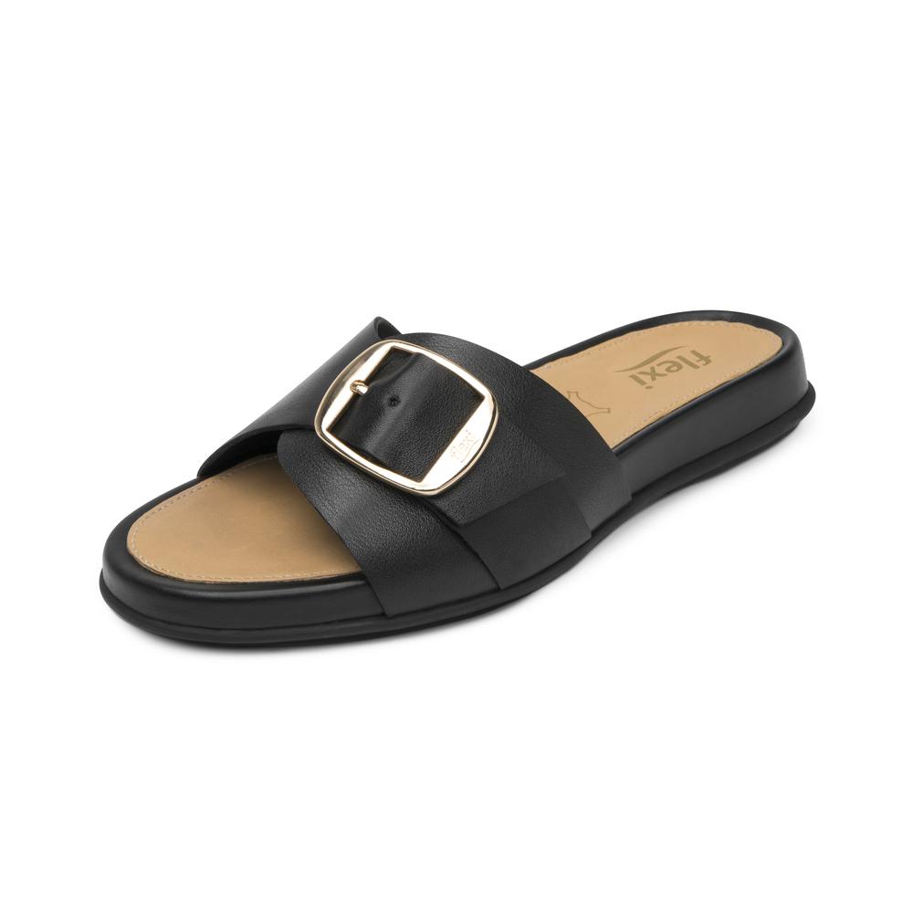 Foto 4 pulgar | Sandalias Flexi Negro Para Mujer [fff3765] Negro