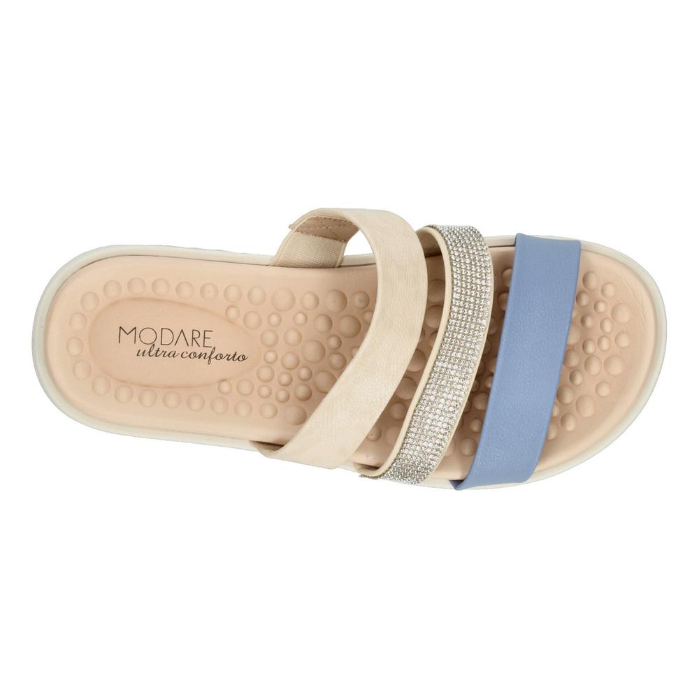 Foto 9 pulgar | Sandalias Modare Azul Para Mujer [mod60] Beige