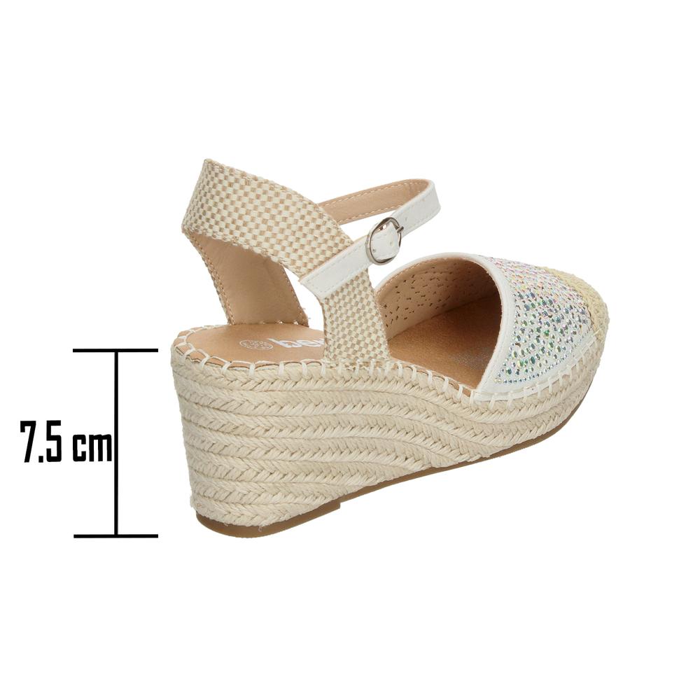 Foto 4 pulgar | Sandalia Alpargata Berlin Blanco Para Mujer [bli209] Blanco