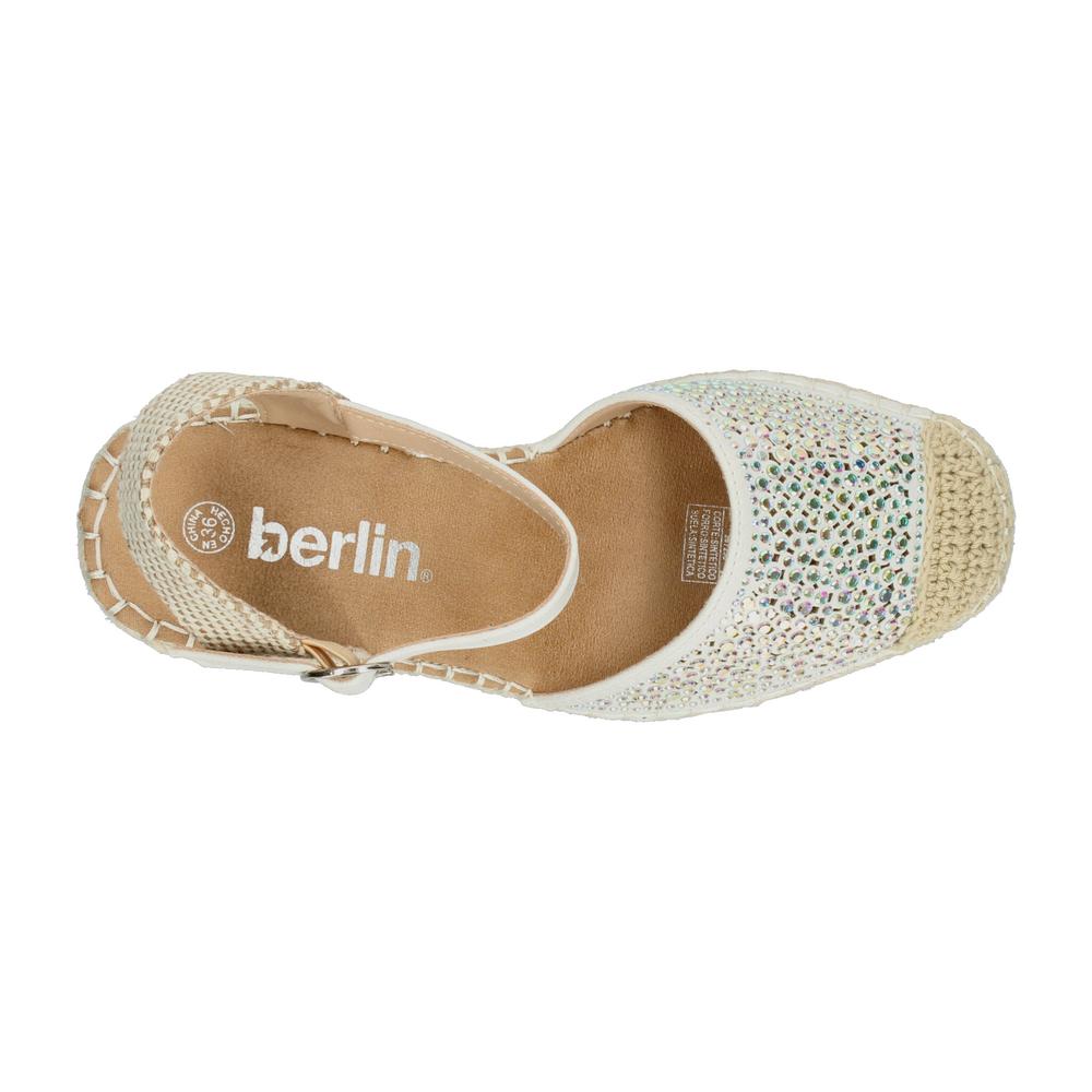 Foto 9 pulgar | Sandalia Alpargata Berlin Blanco Para Mujer [bli209] Blanco