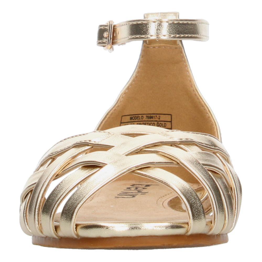 Foto 7 | Sandalias Berlin Dorado Para Mujer [bli107] Dorado