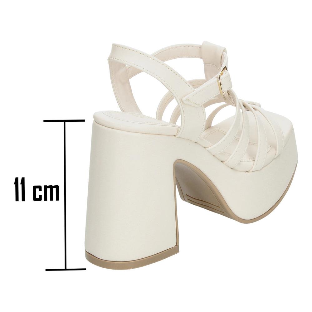 Foto 4 pulgar | Sandalias Ozono Latte Para Mujer [ozo2928] Beige