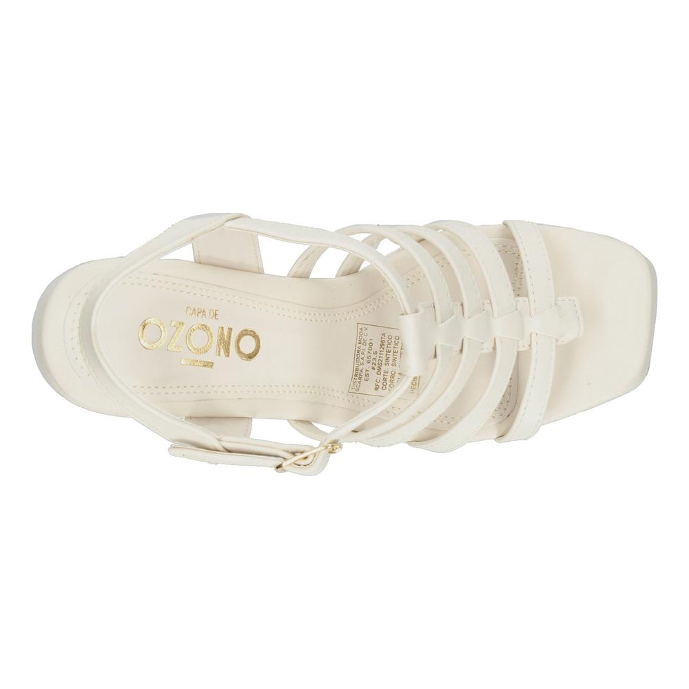 Foto 9 pulgar | Sandalias Ozono Latte Para Mujer [ozo2928] Beige