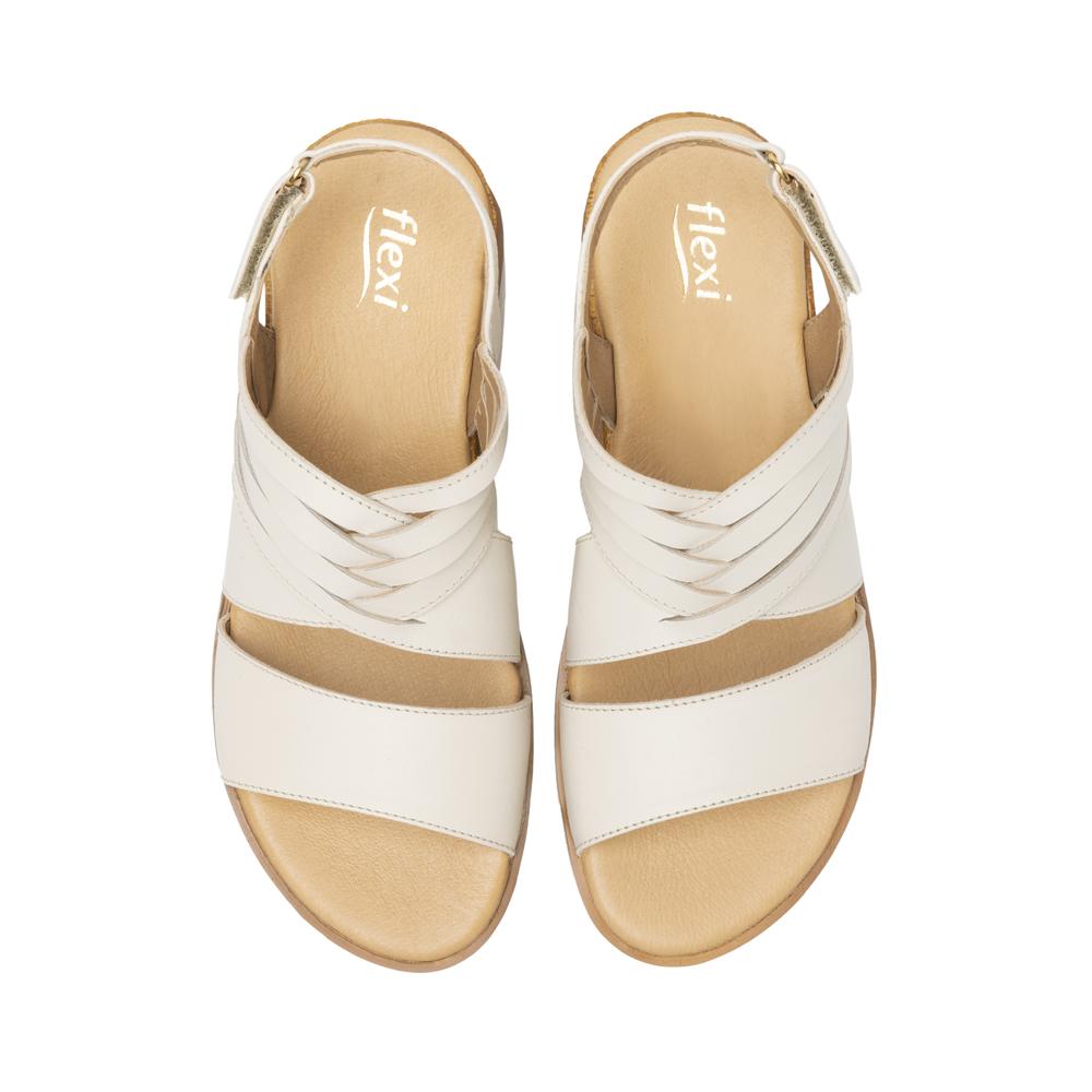 Foto 8 pulgar | Sandalias Flexi Blanco Para Mujer [fff3660] Blanco