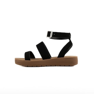 Foto 2 | Sandalia Confort Casual Romana Para Dama Walki Cassandra Negro