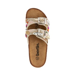 Foto 3 | Sandalia Tiras Hebilla Casual Brillo Para Mujer Walki Nalani Beige