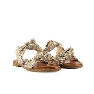 Foto 2 | Sandalia Casual Plana Flat Doble Tira Para Mujer Walki Elvira Beige
