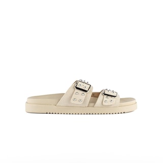 Foto 1 | Sandalia Plataforma Doble Hebilla Para Mujer Walki Paulina Beige