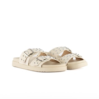 Foto 2 | Sandalia Plataforma Doble Hebilla Para Mujer Walki Paulina Beige