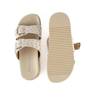 Foto 3 | Sandalia Plataforma Doble Hebilla Para Mujer Walki Paulina Beige
