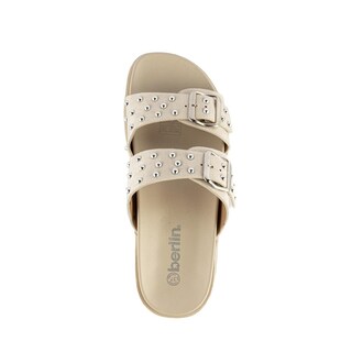 Foto 4 | Sandalia Plataforma Doble Hebilla Para Mujer Walki Paulina Beige