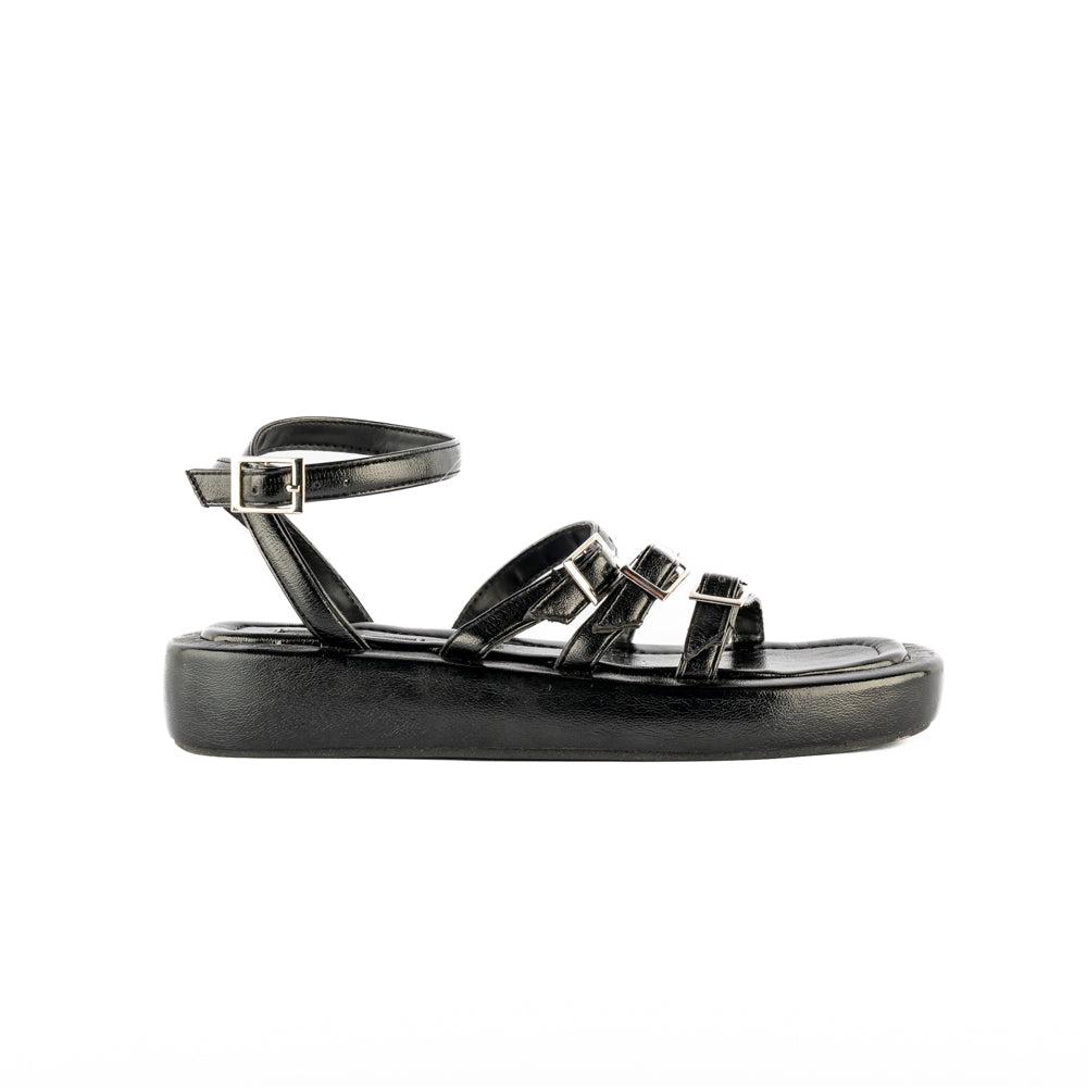 Foto 2 pulgar | Sandalia Plataforma Confort Casual Para Mujer Walki Daisy Negro