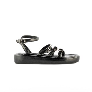 Foto 1 | Sandalia Plataforma Confort Casual Para Mujer Walki Daisy Negro