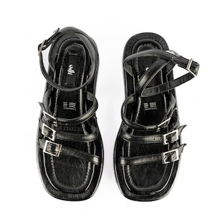 Foto 5 | Sandalia Plataforma Confort Casual Para Mujer Walki Daisy Negro
