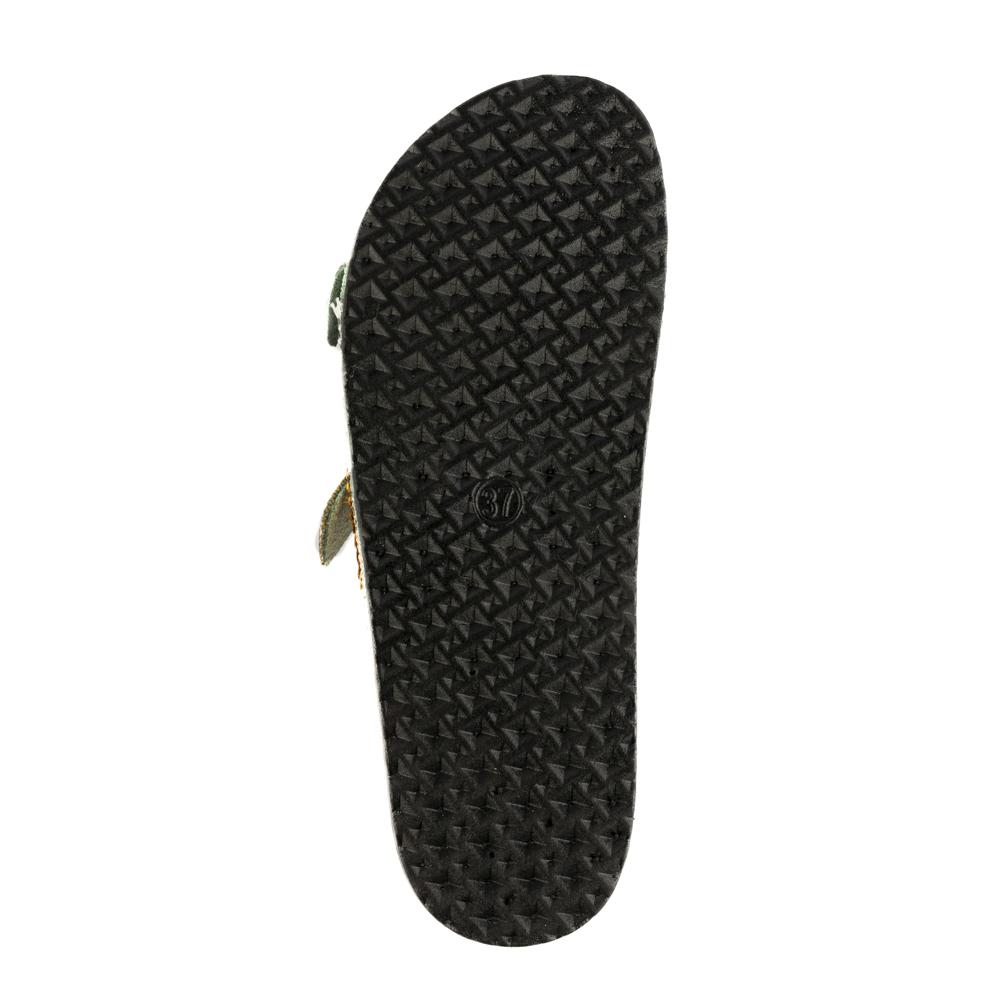 Foto 5 pulgar | Sandalia Tiras Hebilla Casual Brillo Para Mujer Walki Nalani Verde