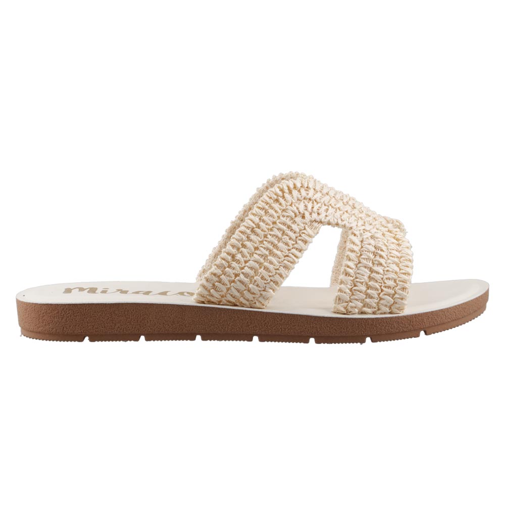 Foto 2 pulgar | Sandalia Mujer Miracol By Mama Lola 5347 Beige Huarache Casual Piso Talla 22 A 26 E