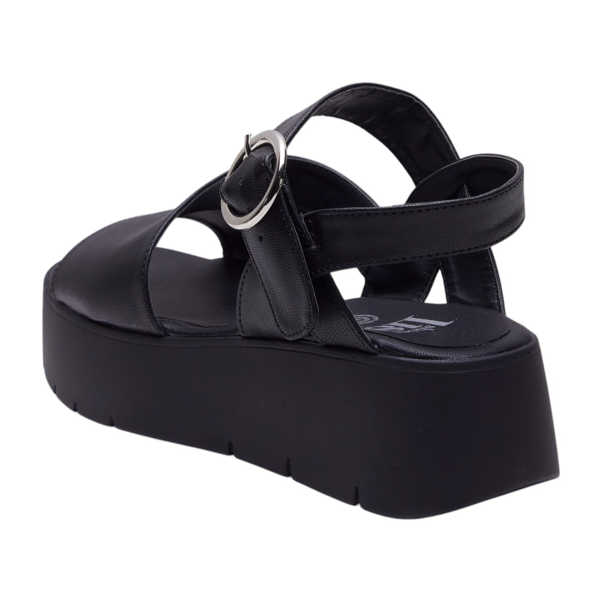 Foto 4 pulgar | Sandalia Calzado Watanabe Colo Negro Plataforma 5cms